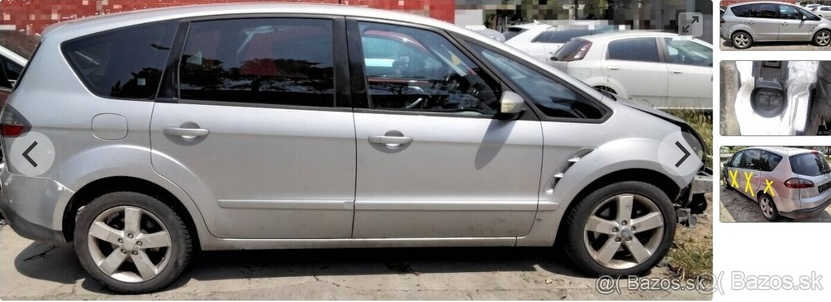 Ford S-Max 1.8 TDCI 2008 predám motor, trysky 4M5Q-9F593-AD,
