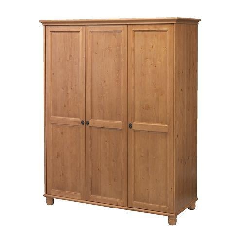 drevená šatníková skriňa IKEA LEKSVIK ANTIK