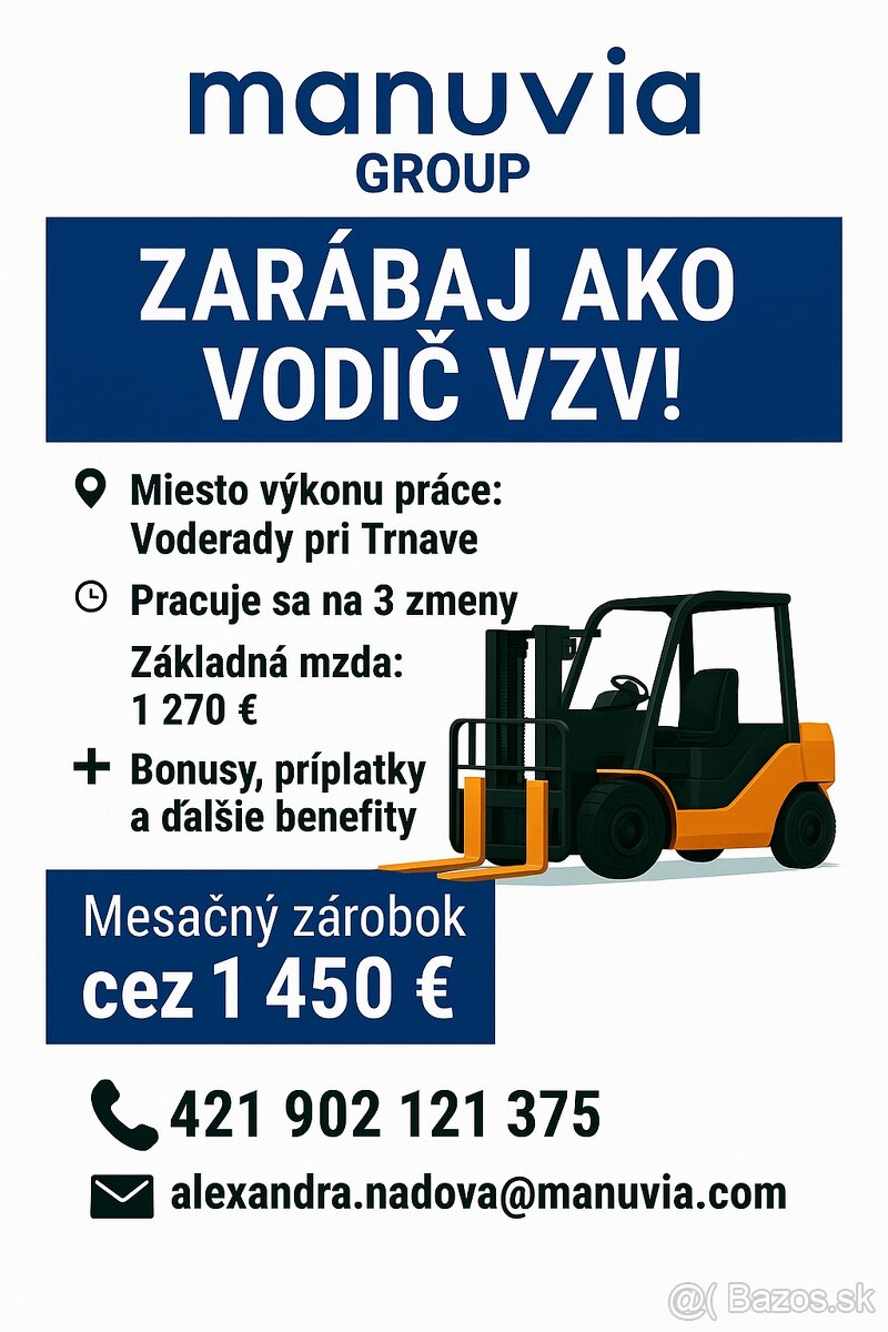 Vodič VZV - platný preukaz VZV skupiny C/W1