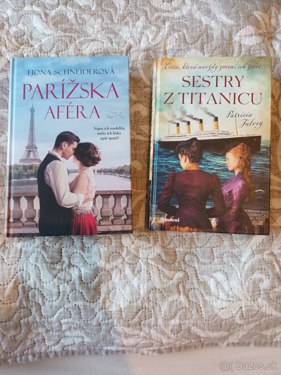 Knihy Parížska aféra a Sestry z Titanicu