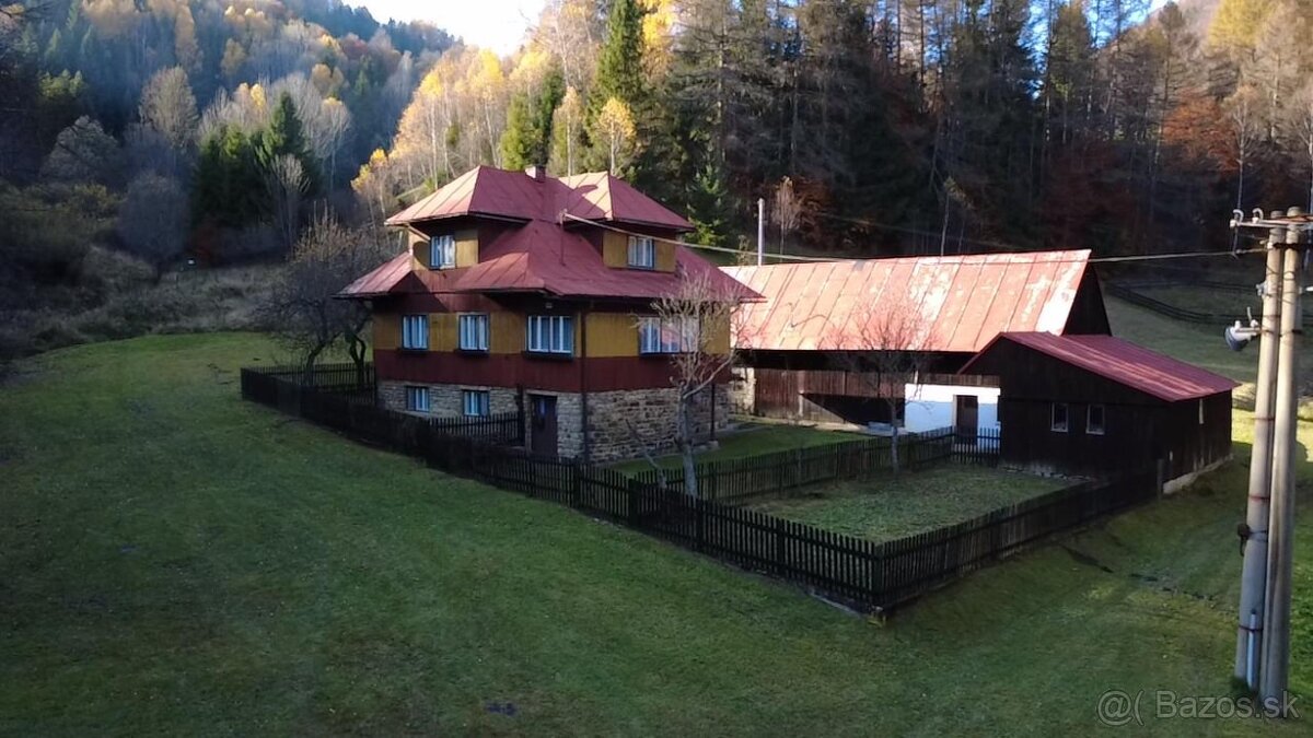 CHALUPA v rekreačnej oblasti ZÁZRIVÁ - 5km od Terchovej