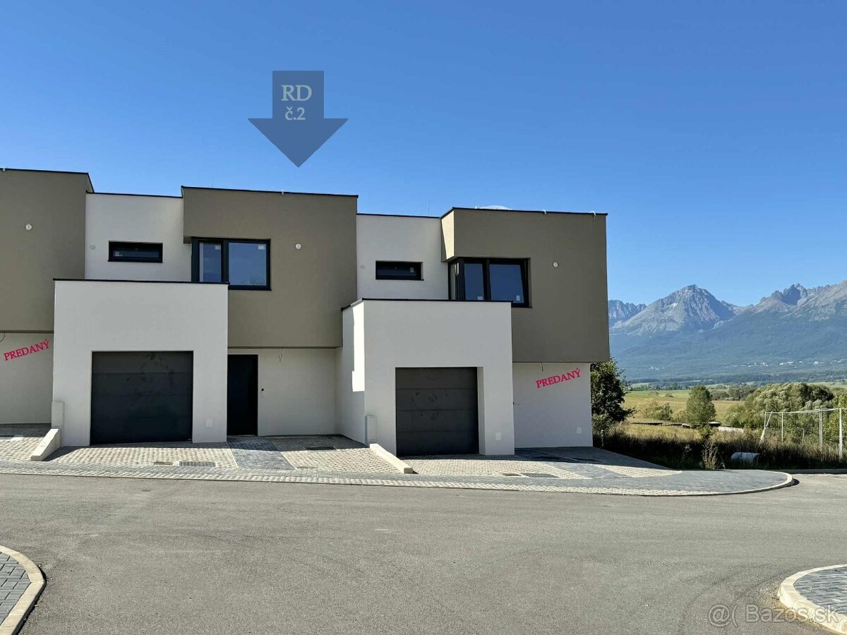 LUNA | RODINNÝ DOM č. 2 s garážou, výhľady na Vysoké Tatry