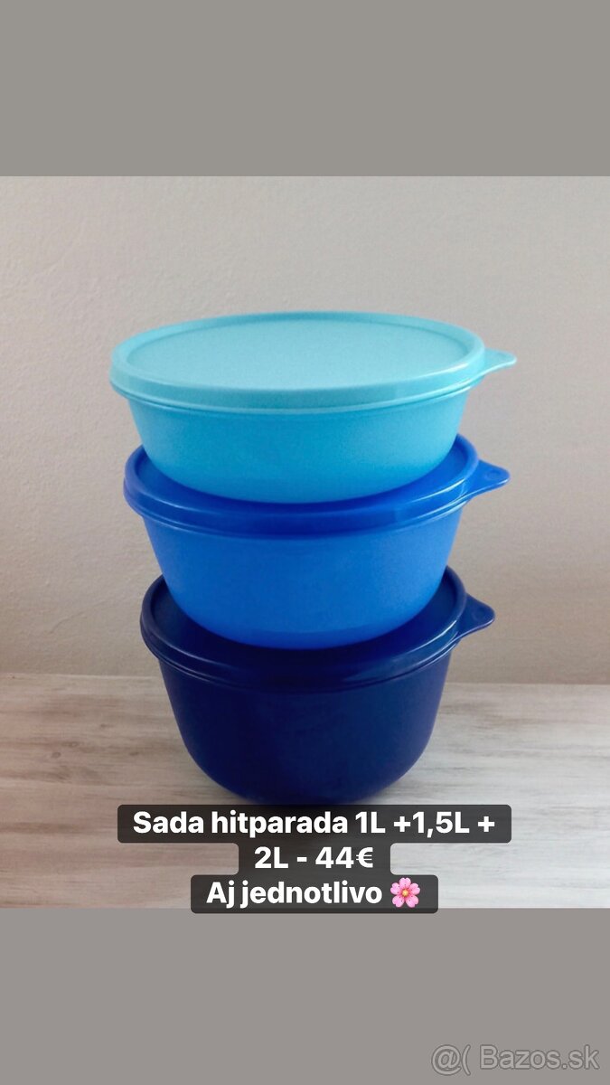 Sada hitparada 1- 1,5 - 2L Tupperware