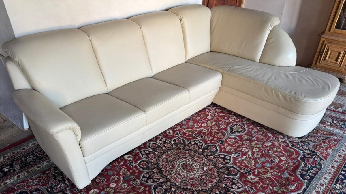 Kožená rohová sedačka, 5249