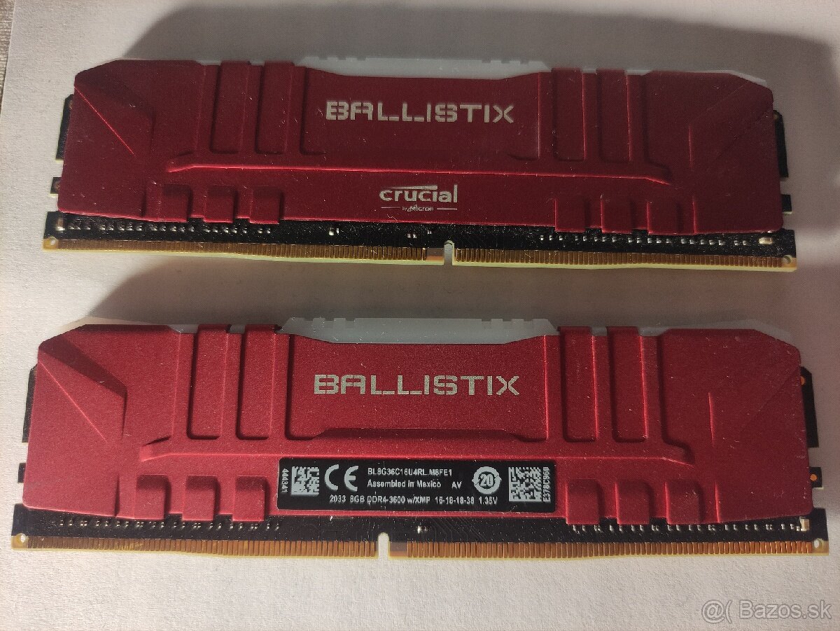 DDR4 16GB Kit 3600 CRUCIAL BALLISTIX RGB