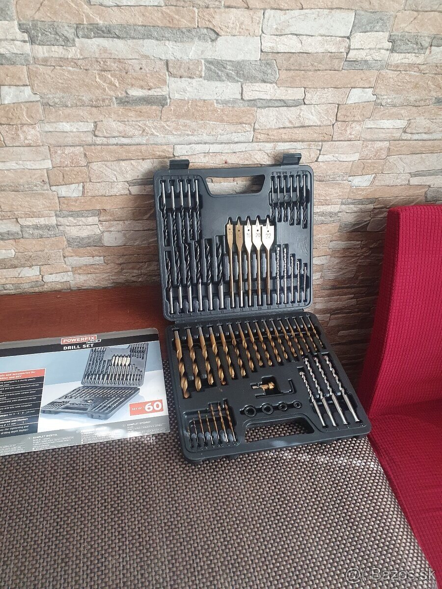 Predam sadu novych vrtakov POWERFIX,60 kusov