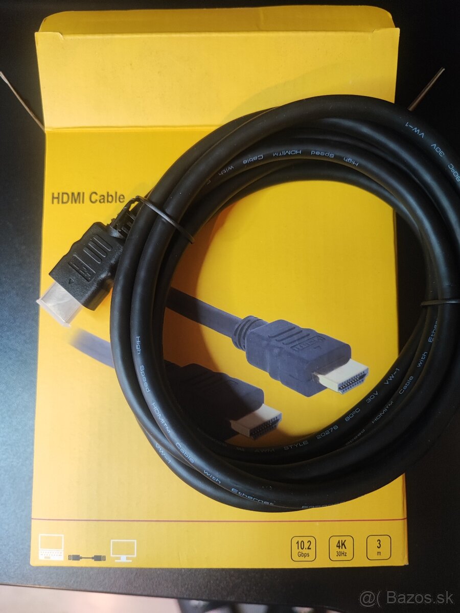 Delock HDMI prepojovací kábel Zástrčka HDMI-A 3 m čierna