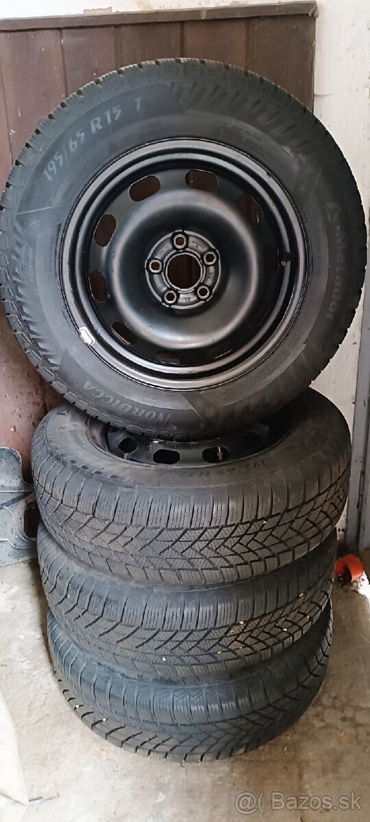 Matador Nordica MP93 195/65 R15 s diskami 5x100 R15 VW.