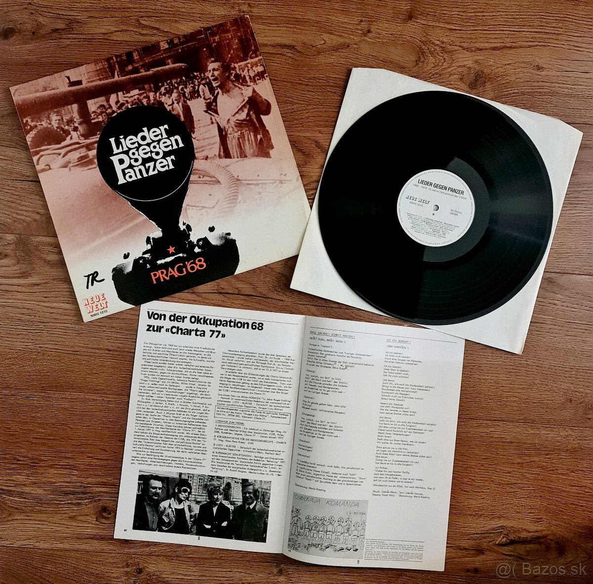 Lieder gegen Panzer LP 1978 Kryl Kubišová Praha 1968
