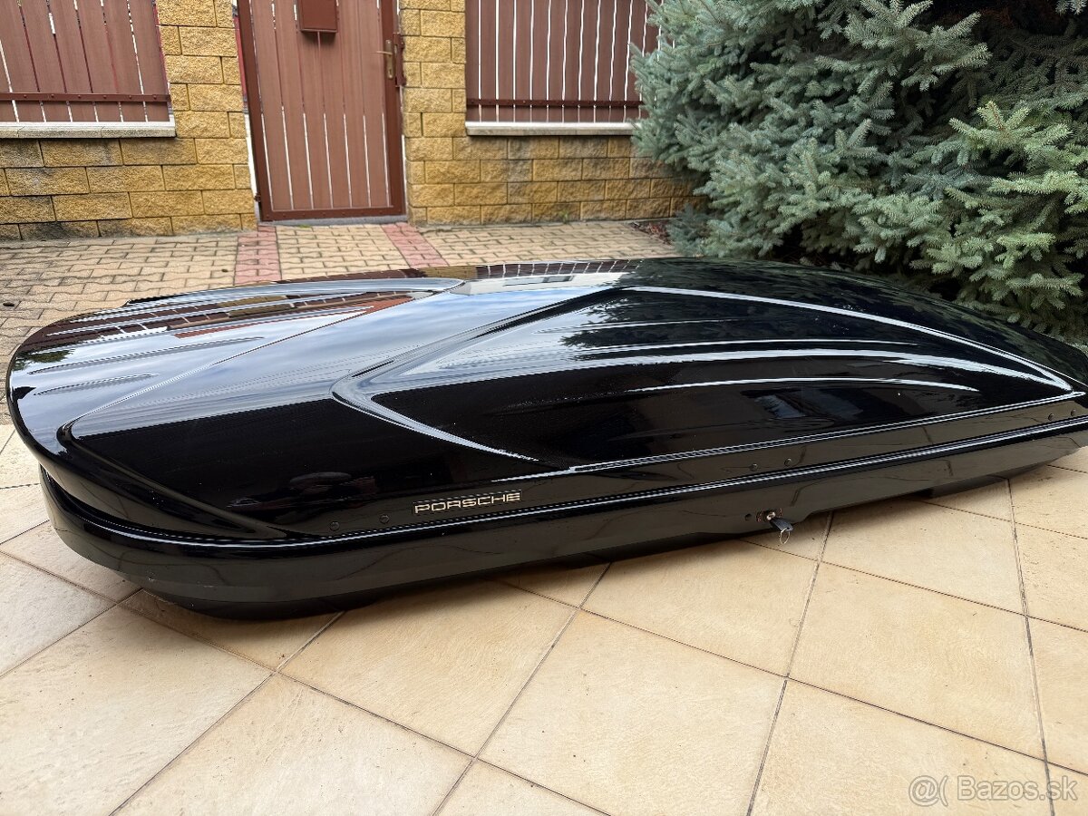 Predám originálny strešný box Porsche – 520 l, iba 40 cm výš