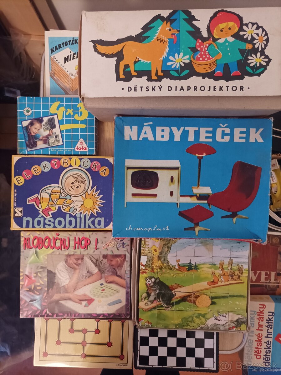 RETRO hračky a spoločenské hry