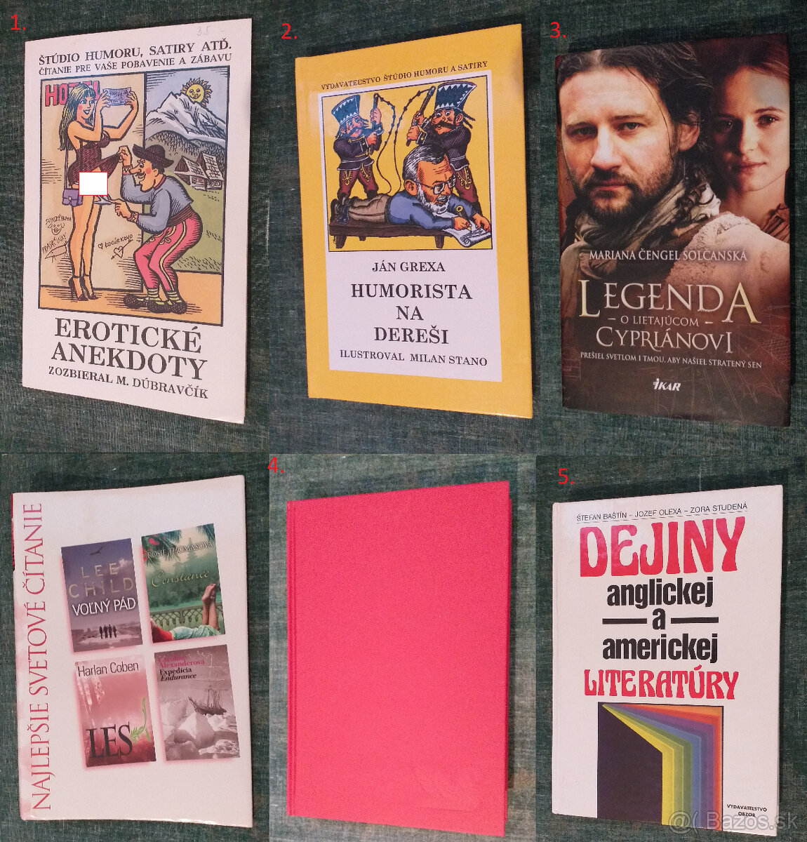 Knihy na predaj (5.)