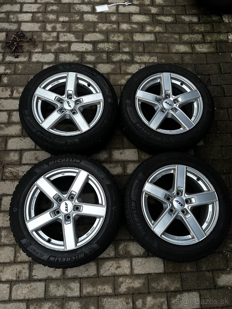 Predám elektrony ats 5x112 + zimné pneu Michelin 205/55 r16