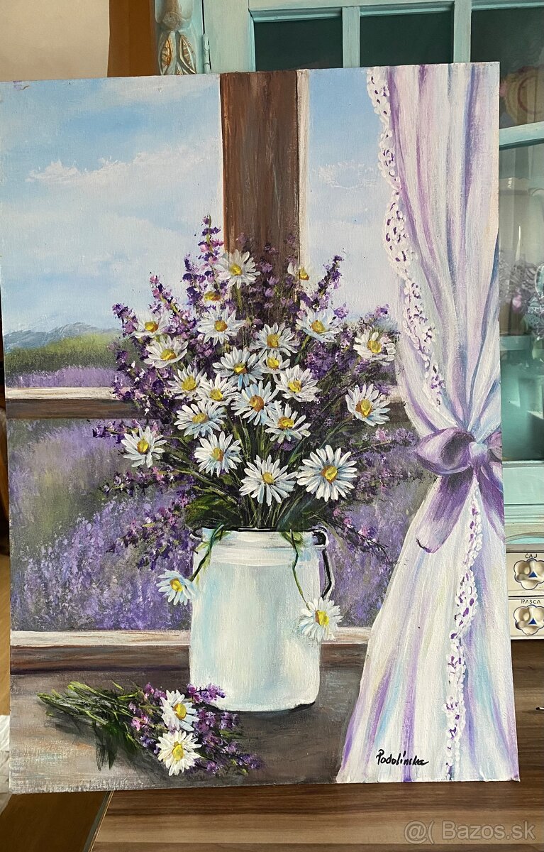 Zátišie levanduľa