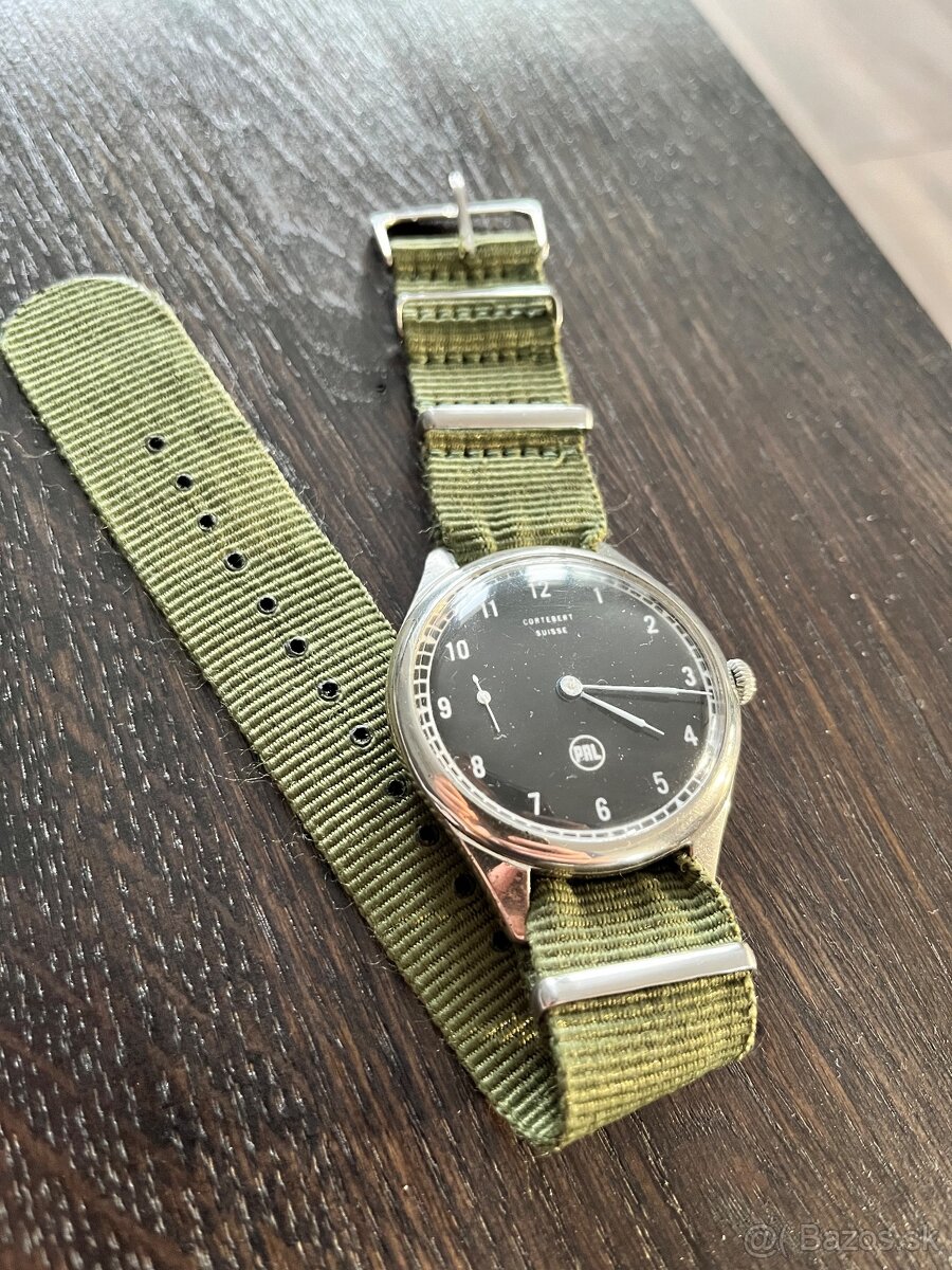 Predám vojenské hodinky Cortébert Suisse