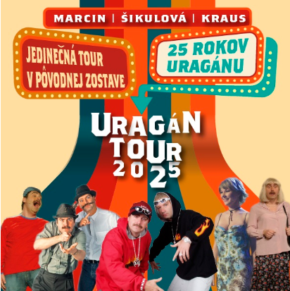 Uragán Levice 20.3 - dva listky vedľa seba v prvej rade