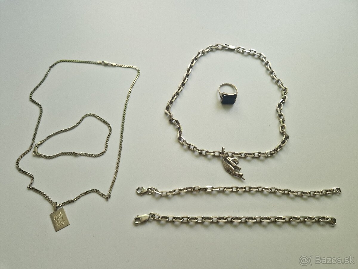 Strieborné Šperky mix