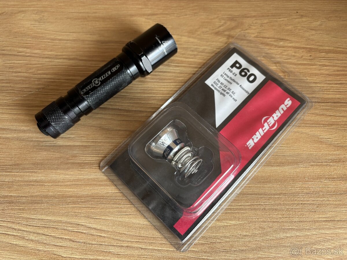 Taktická baterka Surfire 6P + Surfire P60 žiarovka
