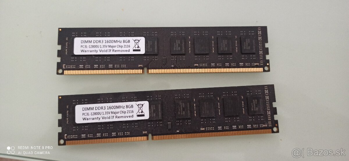 RAM DIMM Ddd3 8gb