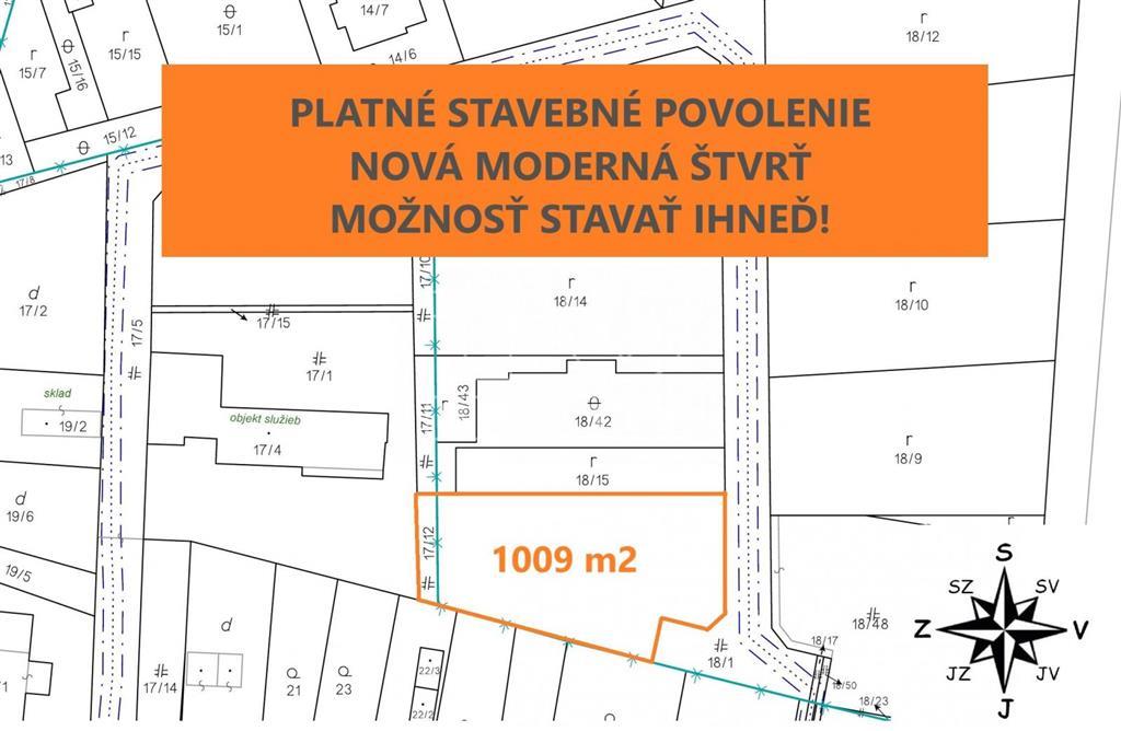 Pozemok s platným stavebným povolením na predaj,...