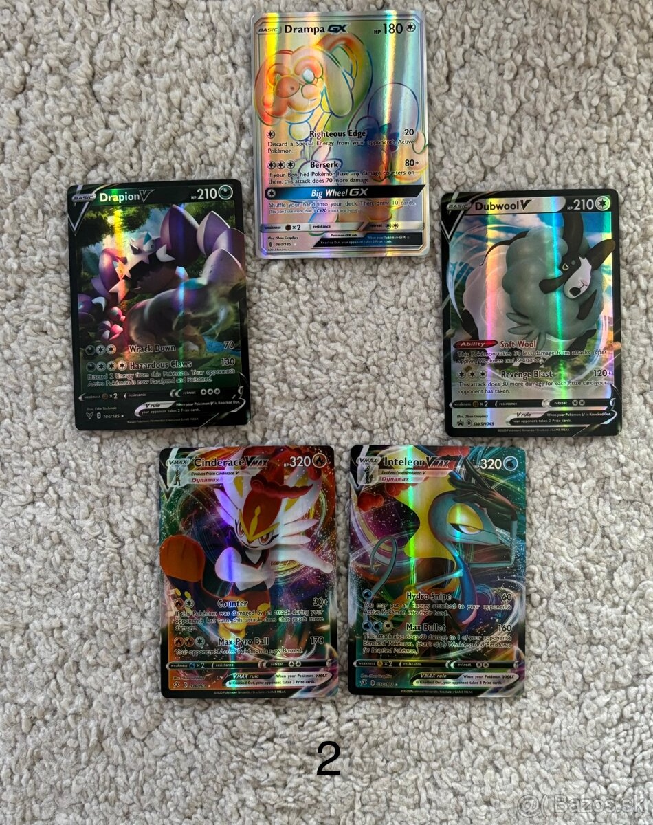 Predám Pokémon karty