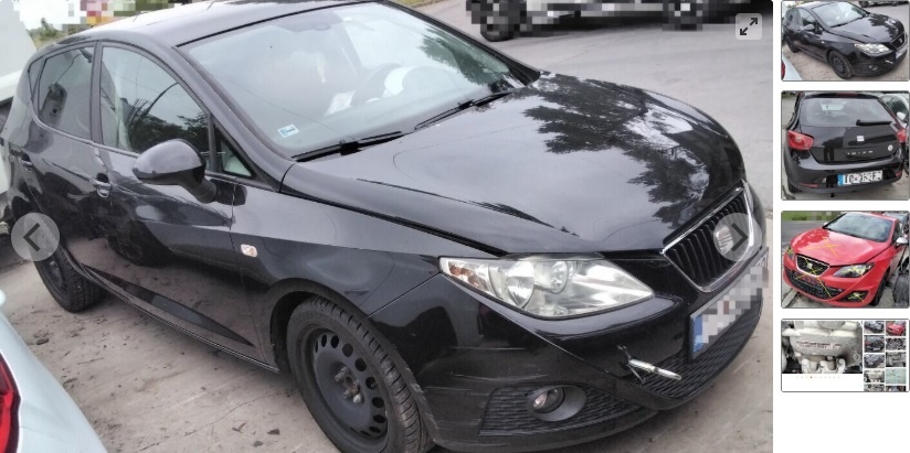 predám MOTOR BTS SEAT IBIZA J6 1.6 2010 DVERE, NÁRAZNÍK,