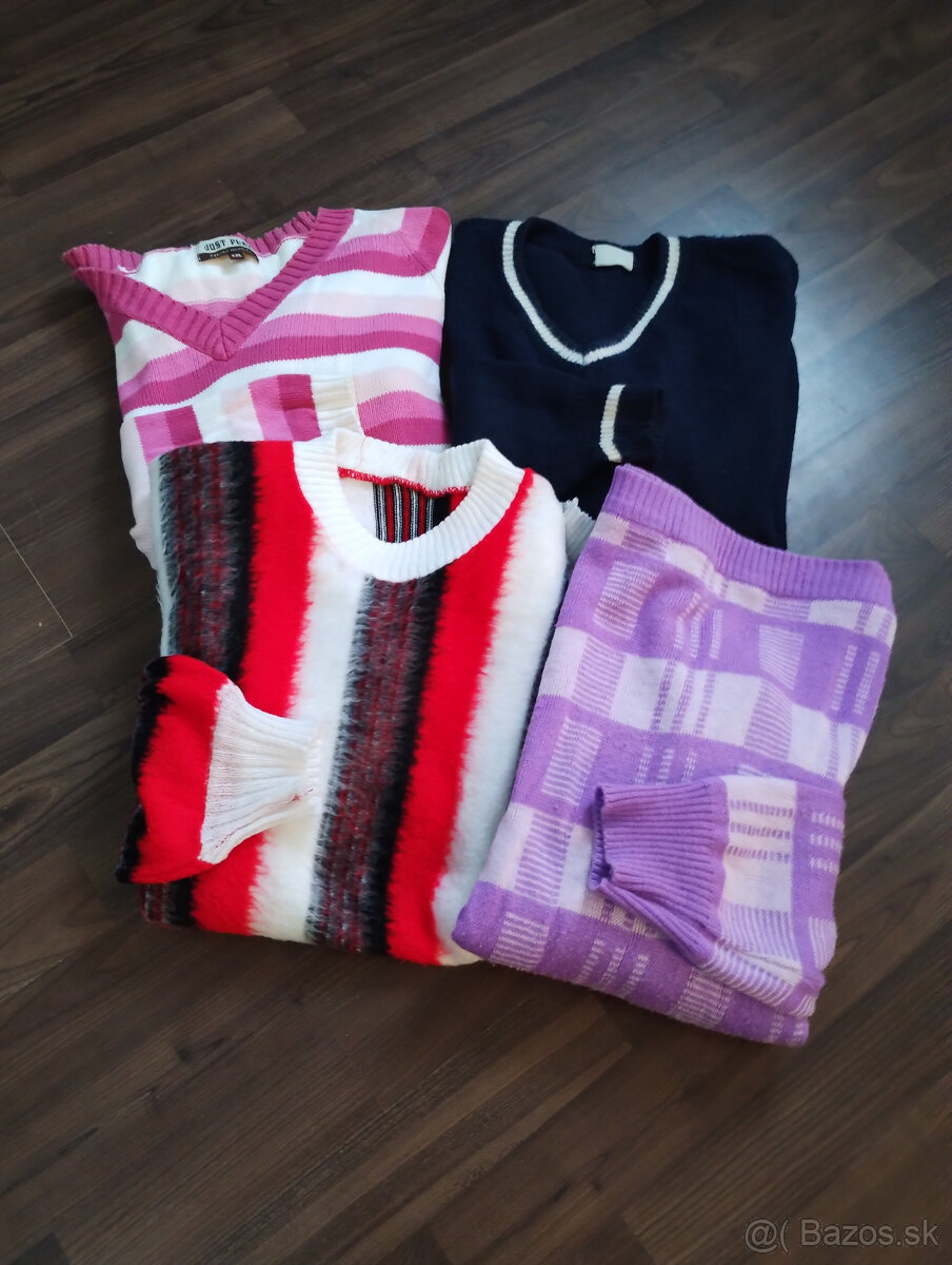 Dámske svetre, jeany, okuliare, 8 kusov spolu, 5,- Euro