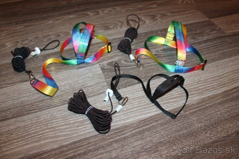 kšíry, traky pre rôzne druhy papagajov