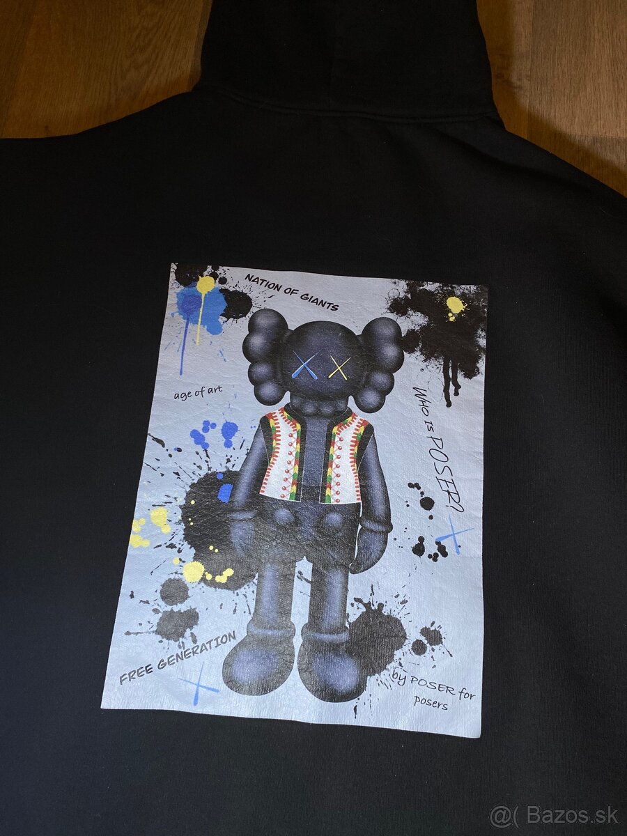 Čierna oversize mikina Poser (M–L, unisex)