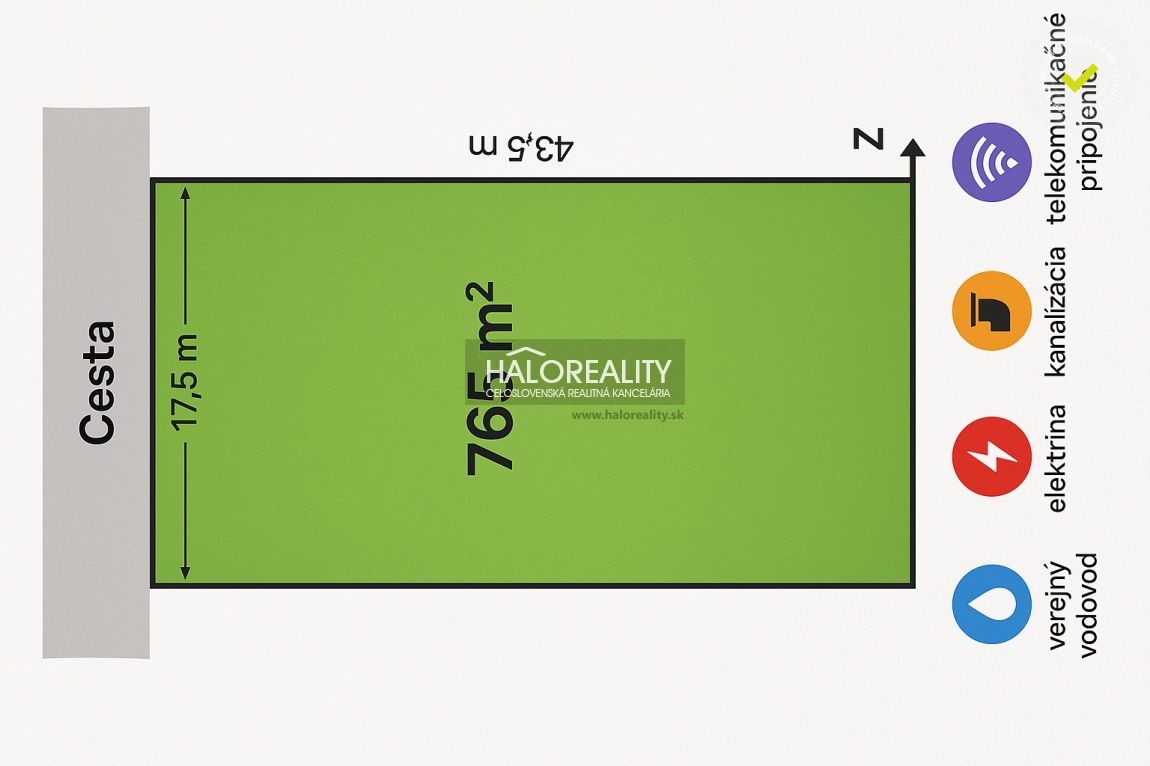 HALO reality - Predaj, pozemok pre rodinný dom 765 m2 Rako