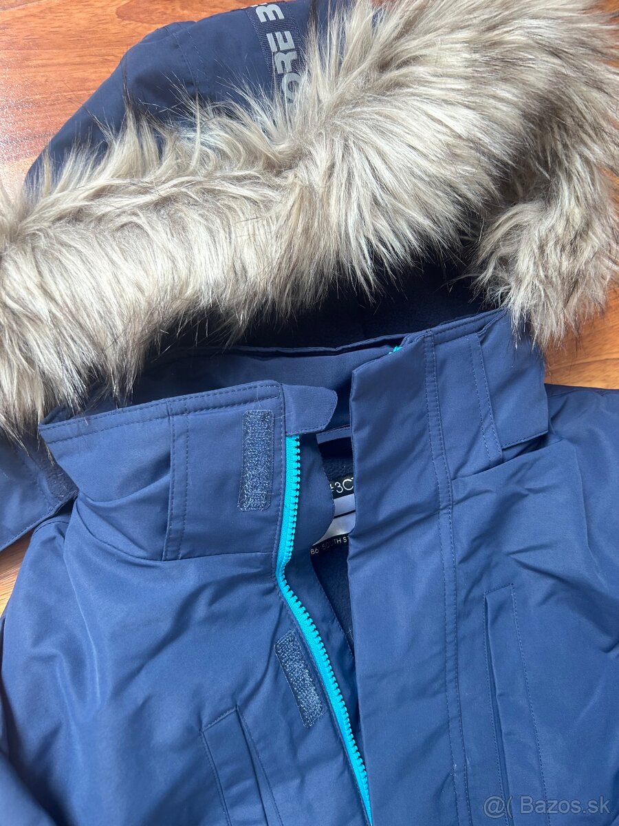 Modra zimná bunda Parka 164/170