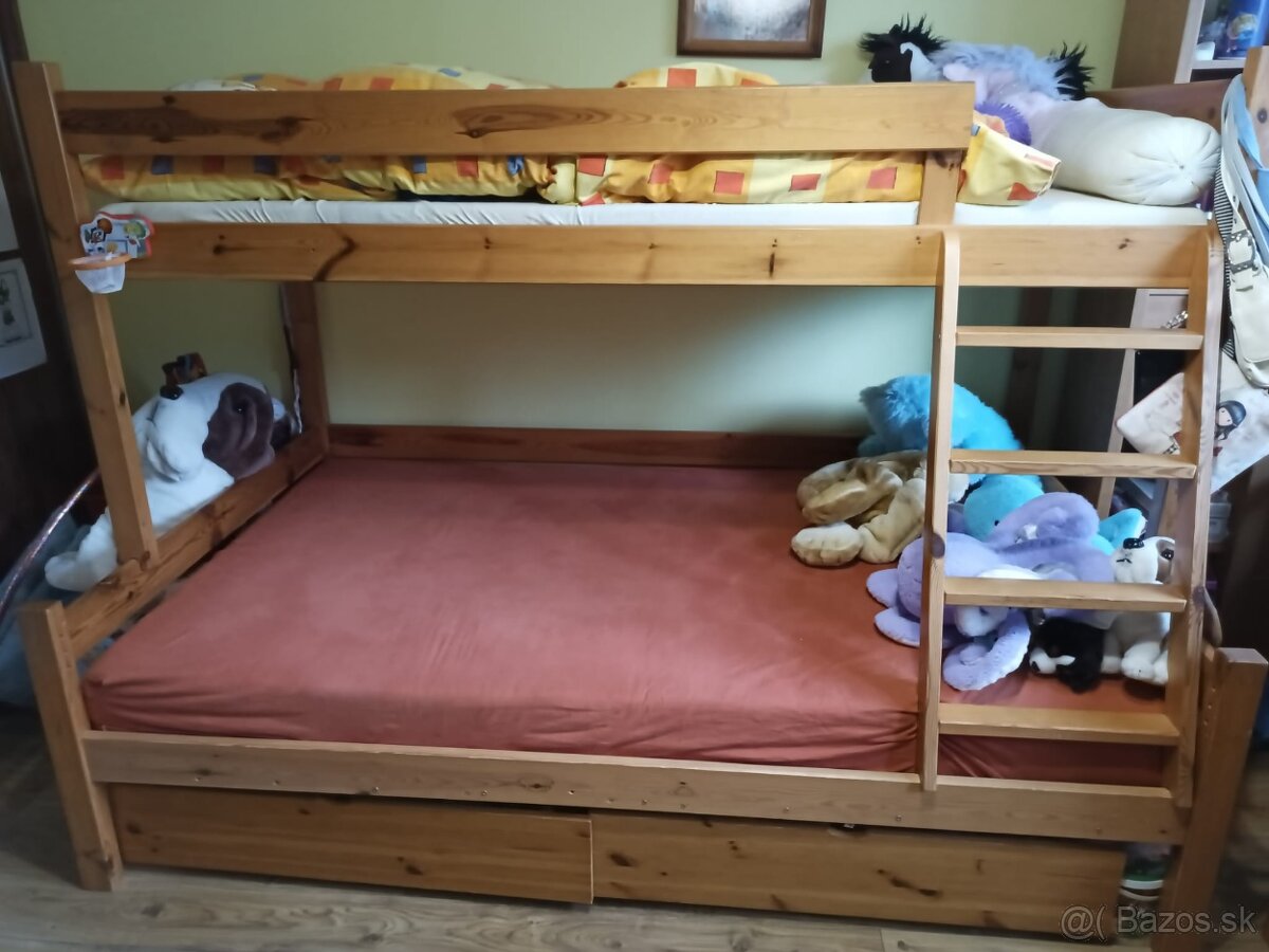 Detská poschodová posteľ
