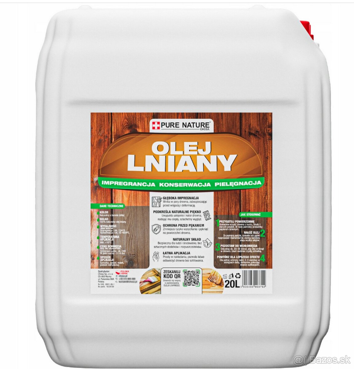 ĽANOVÝ OLEJ 20 L PRÍRODNÝ IMPREGNÁT