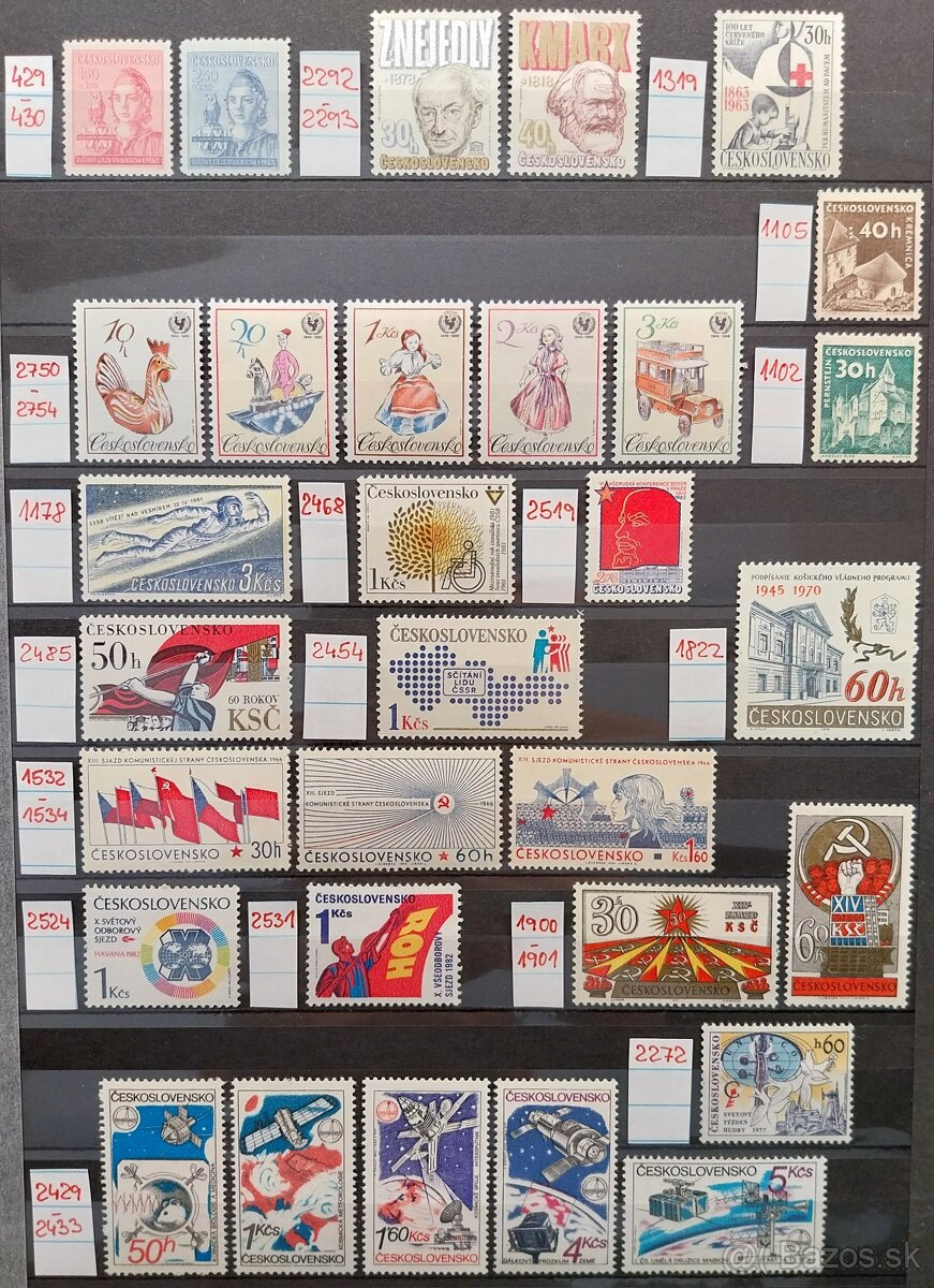 Známky ČESKOSLOVENSKO – 1