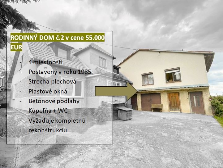Na predaj rodinný dom s krásnym výhľadom v Starej Turej