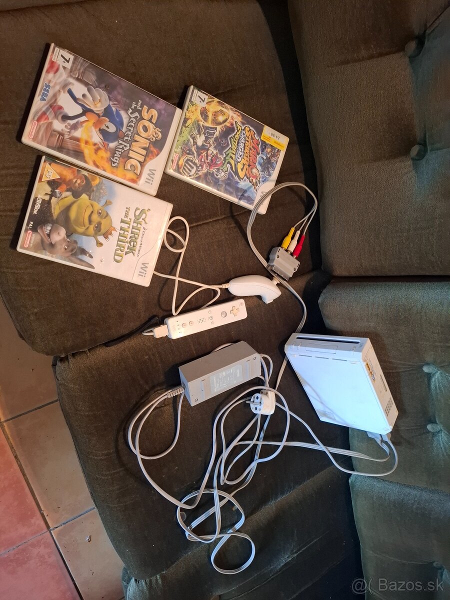 Nintendo wii jeden ovladac 2hry