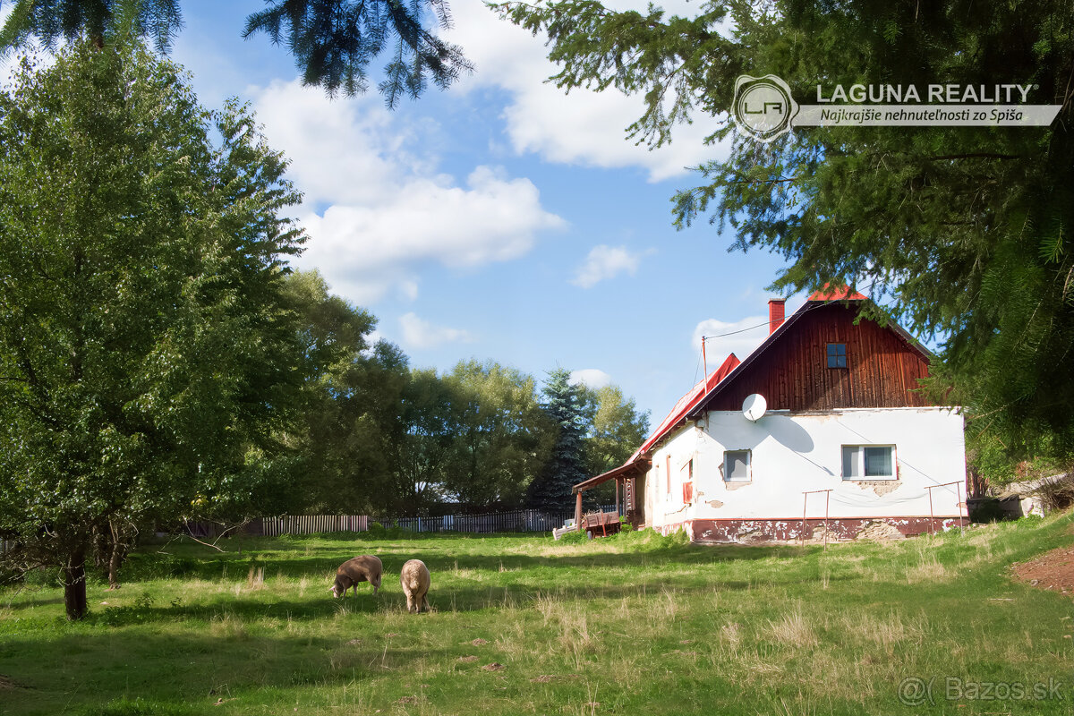 Chalupa s veľkým pozemkom (1890 m2) Torysky Lev. vrchy
