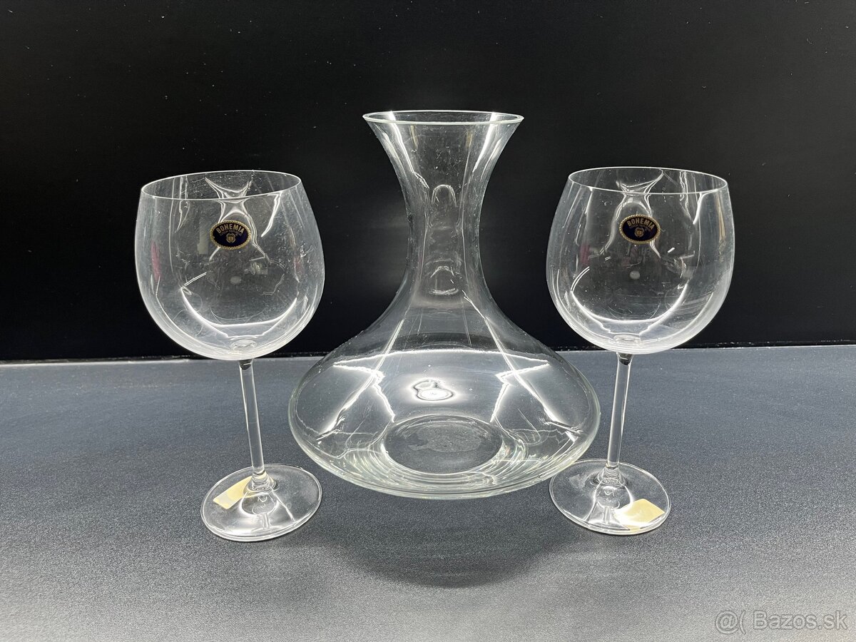 Vínny set Bohemia crystal - Saloma wine set
