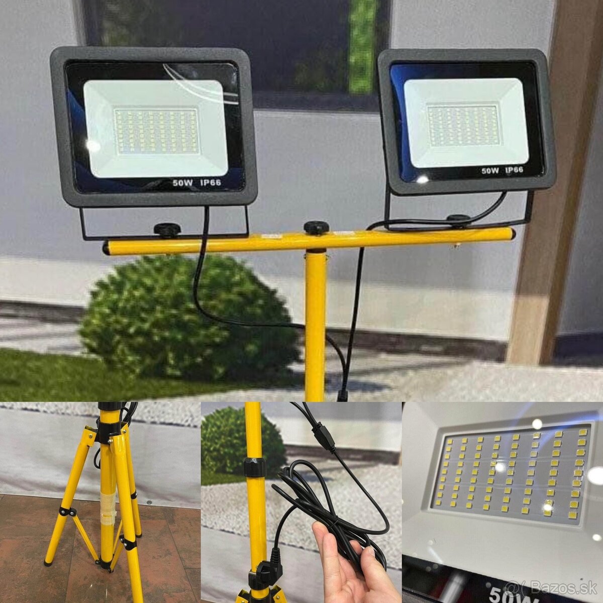 Predám nový LED pracovný reflektor – 100W (2×50W)