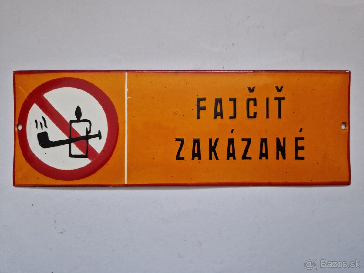 Tabulka"FAJČIŤ ZAKAZANÉ"