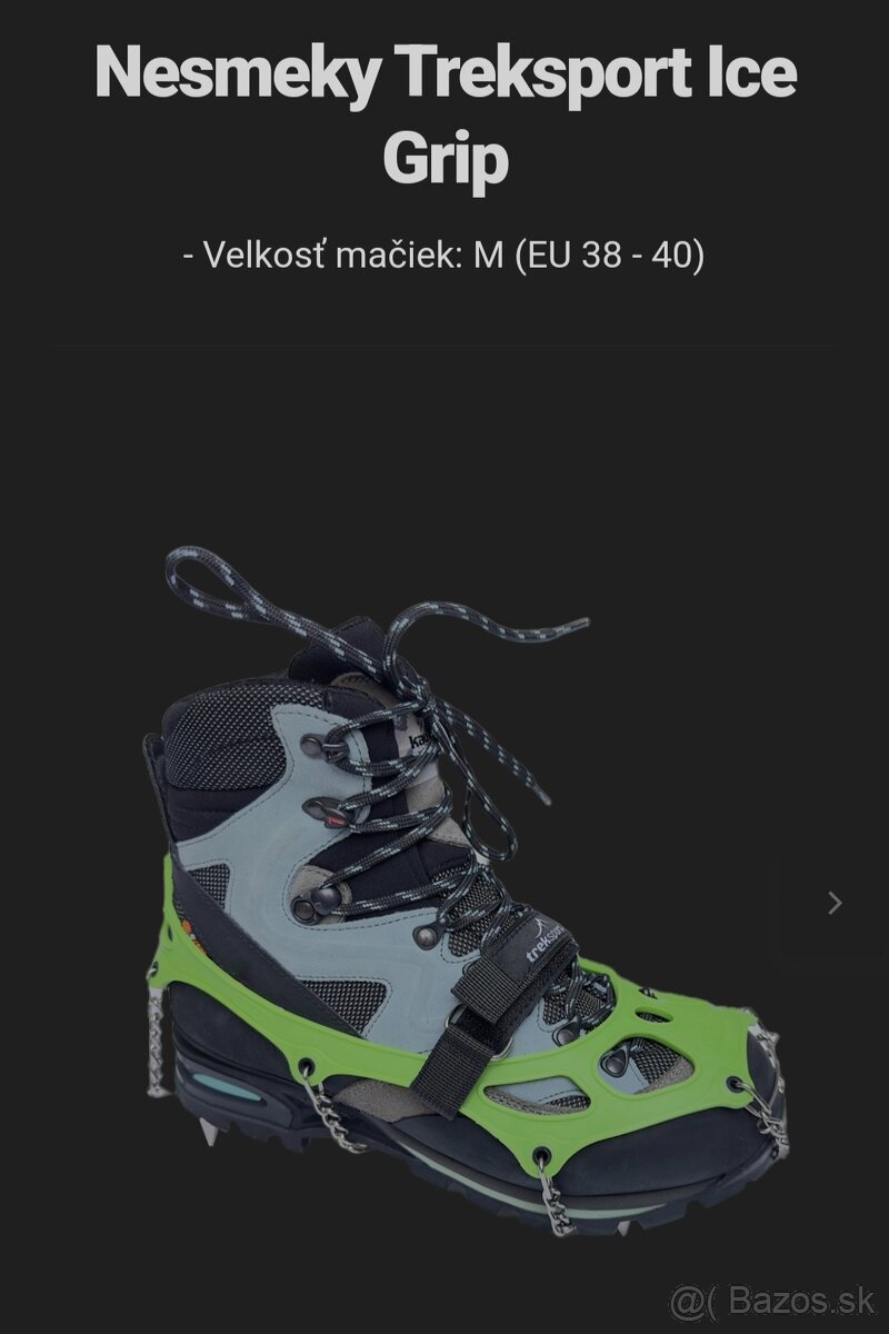 Mačky na zimnú turistiku veľM - 38-40 Nové