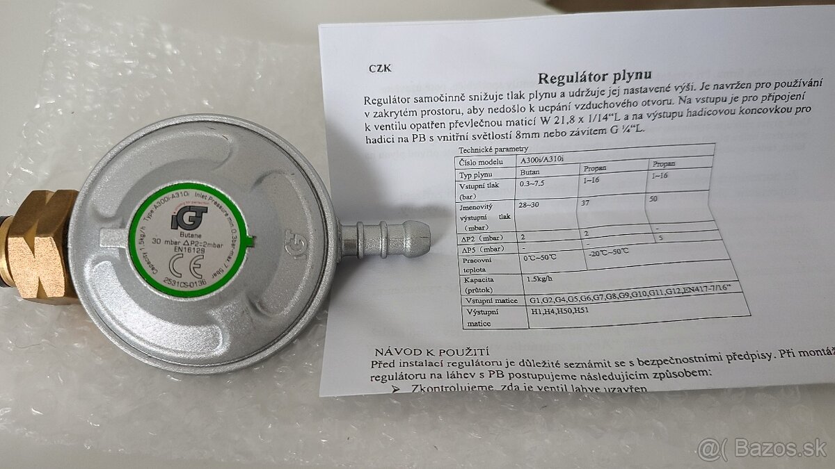 Regulator plynu A300i/A310i
