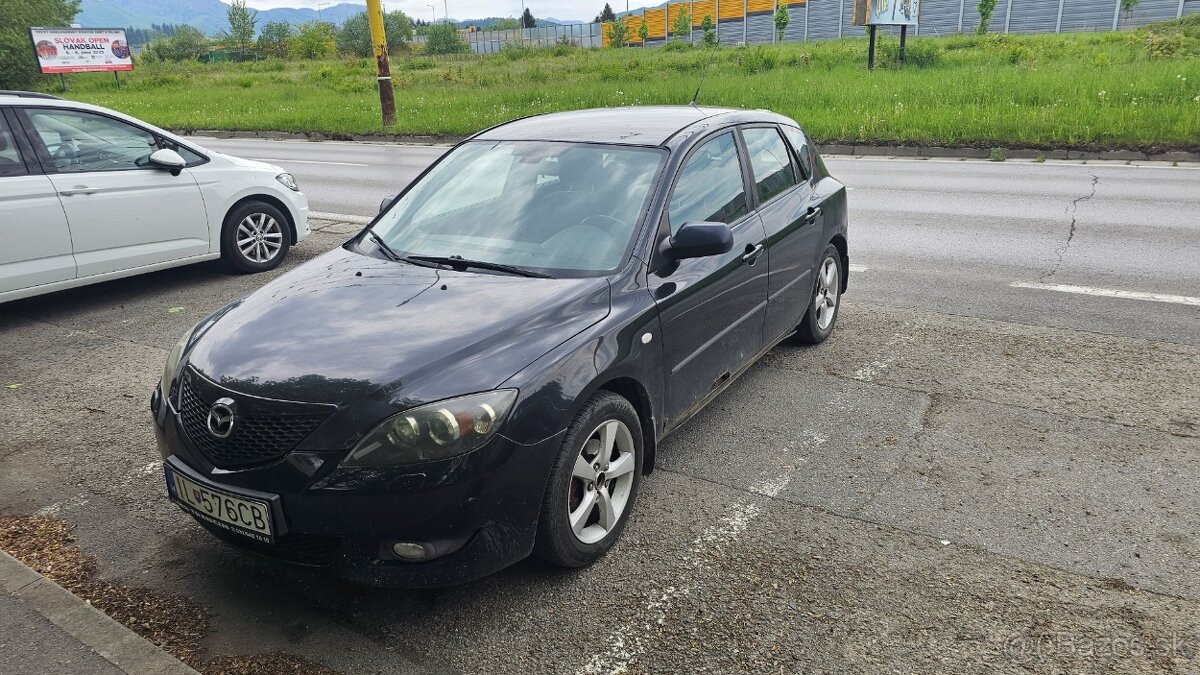 Mazda 3 GT 1,6 diesel 80kw, rok 2004