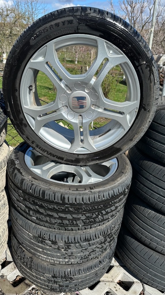 17ky 5 x 112, 8 mm letné pneu 225/45/17, VW,Audi,Škoda,Seat