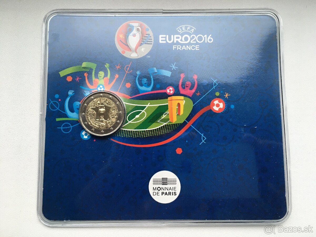 2 euro Francúzsko BU karta 2016 - UEFA FRANCE 2016
