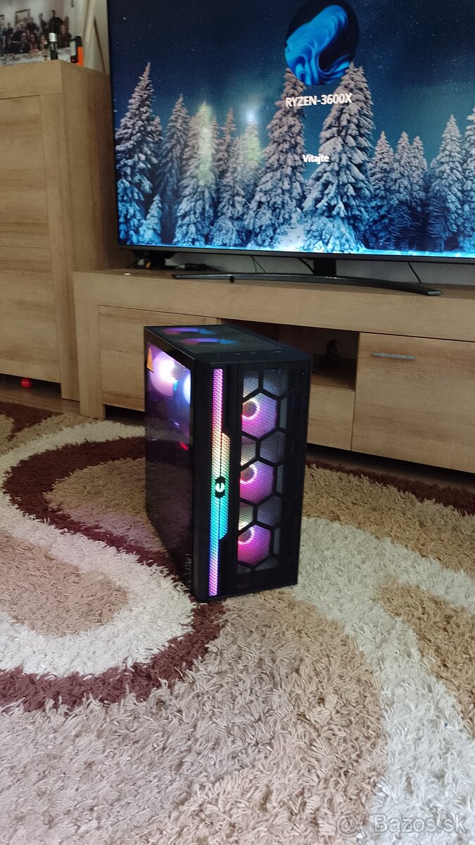 Predam skvelý herny PC/ RYZEN 5 3600X/4,4GHz/8GB GeForce RTX