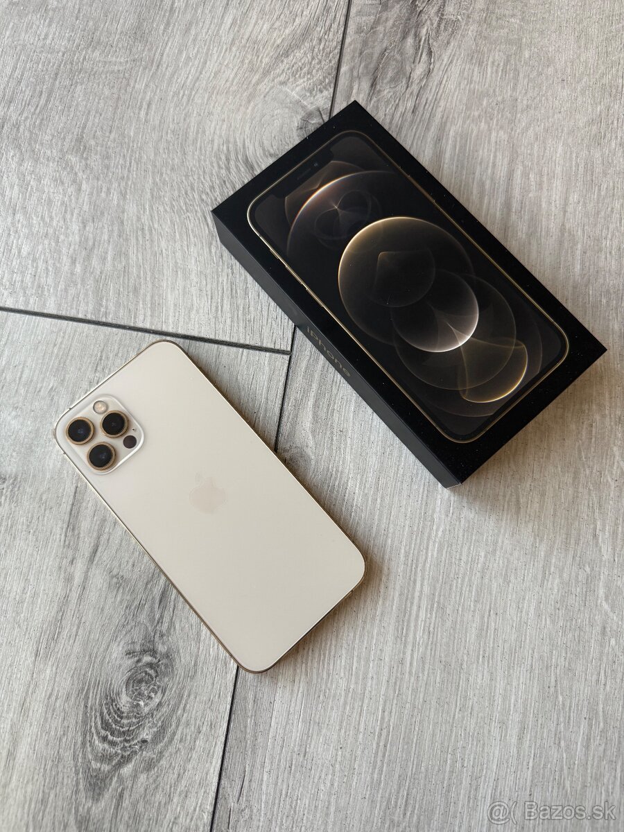 Predam iPhone 12 Pro – 256 GB ZLATÝ – s krabicou