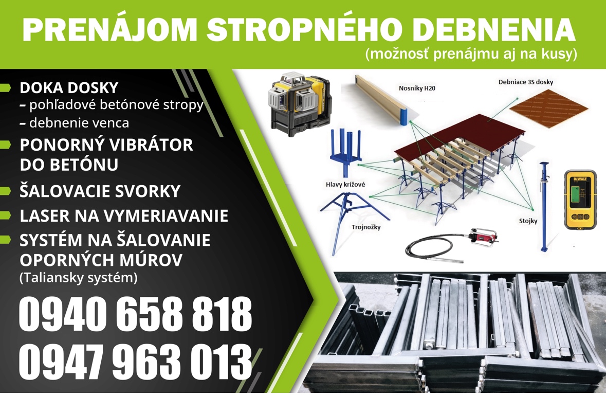 Stropné debnenie