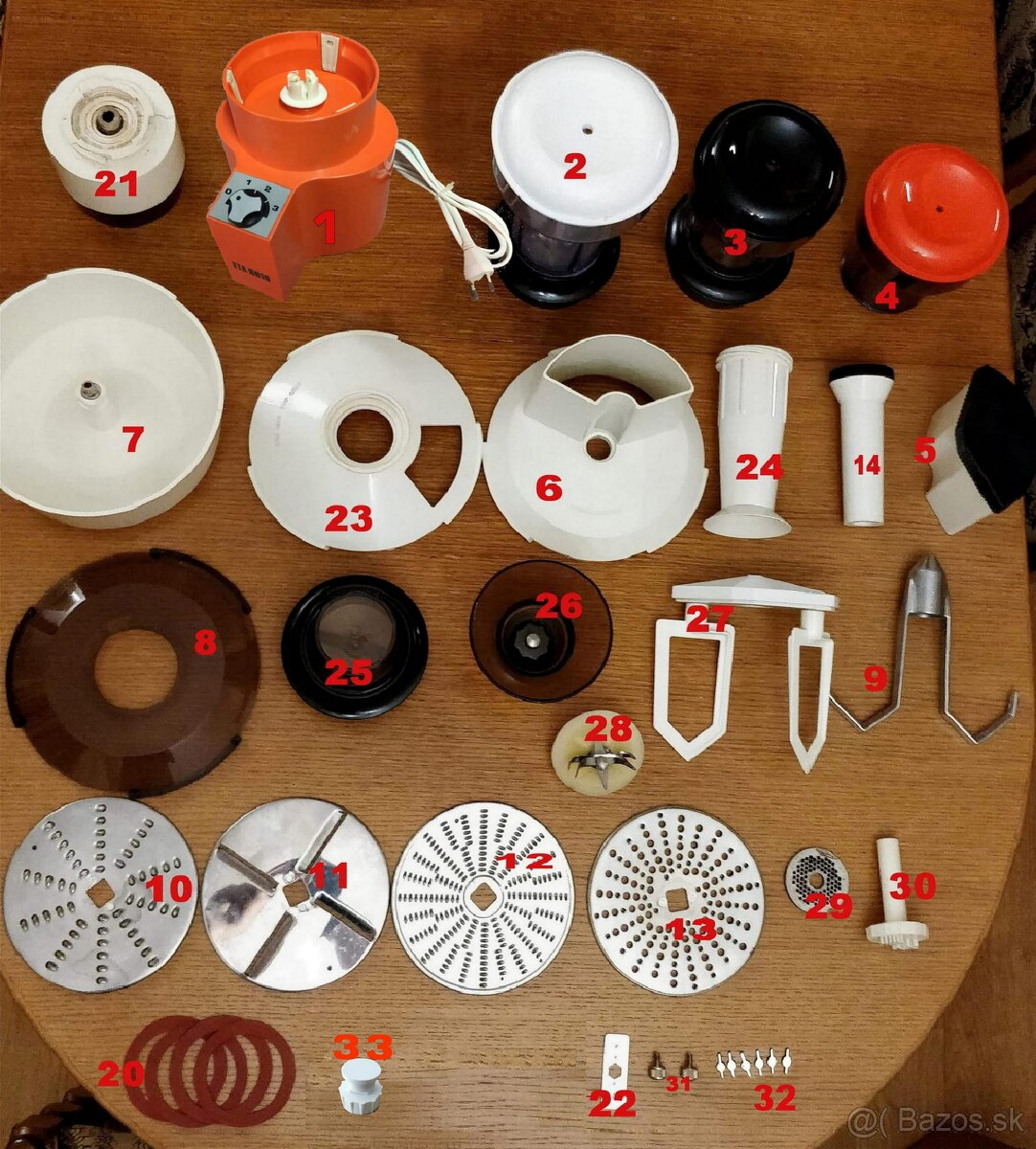Príslušenstvo na robot ETA 0010, ETA 012, ETA 022