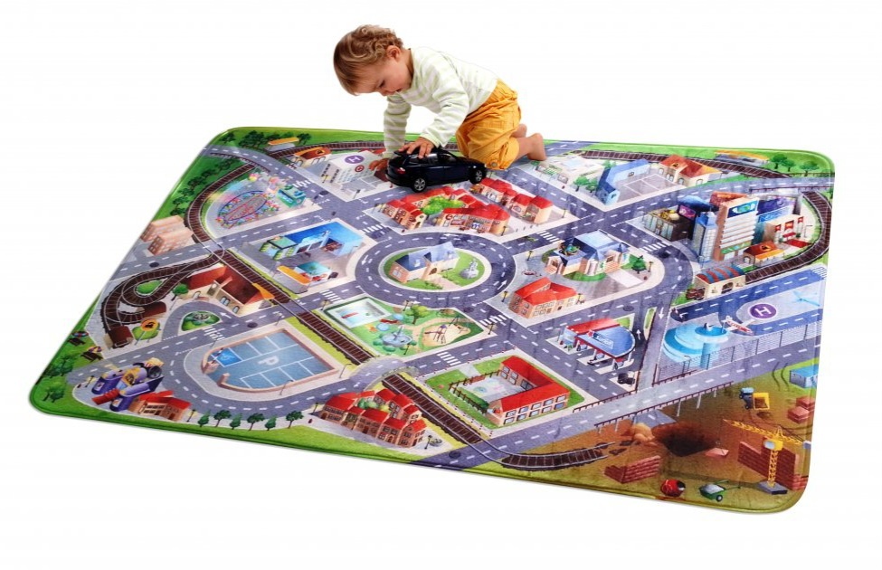 Hracia deka koberec cesty